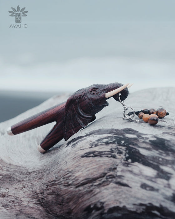 Elephant Totem Rosewood Self-Applicator Pipe