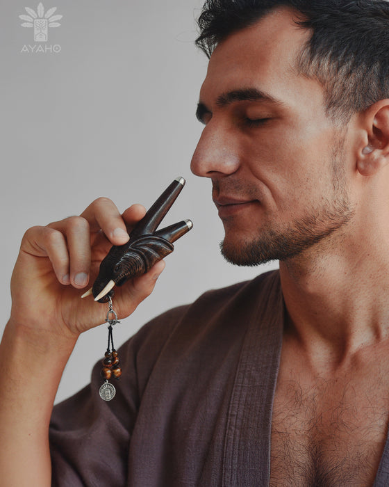 Elephant Totem Rosewood Self-Applicator Pipe