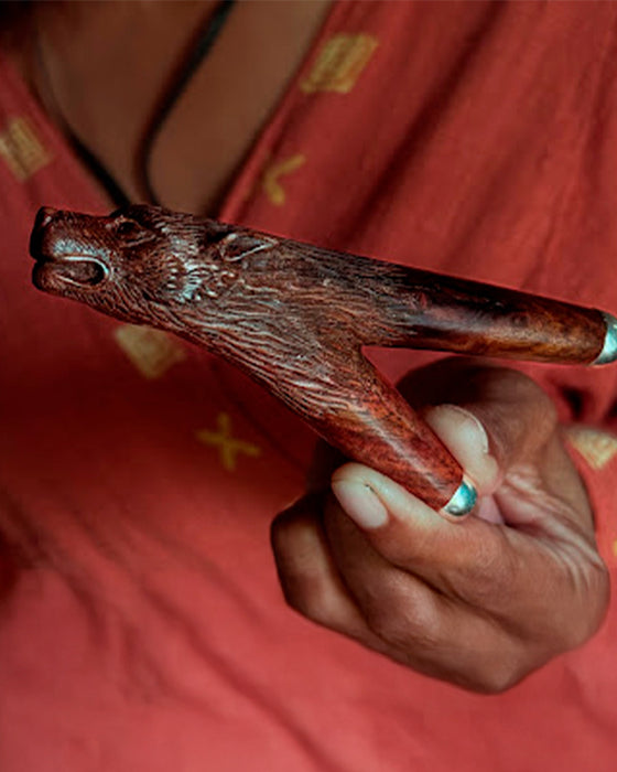 Totem Power Wolf ceremonial pipe
