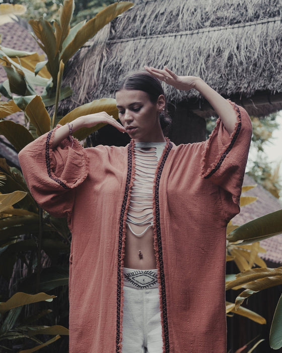 Unisex Boho Cotton Kimono