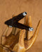 Experience the spiritual essence with this handmade Kuripe, showcasing Balinese design in rosewood with silver and Ye Ming Zhu stone—a shamanic snuff applicator for healing and meditation.