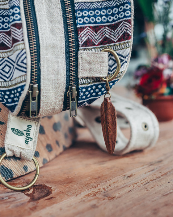 Shamanic Belt Bag with Ethnic Ornament