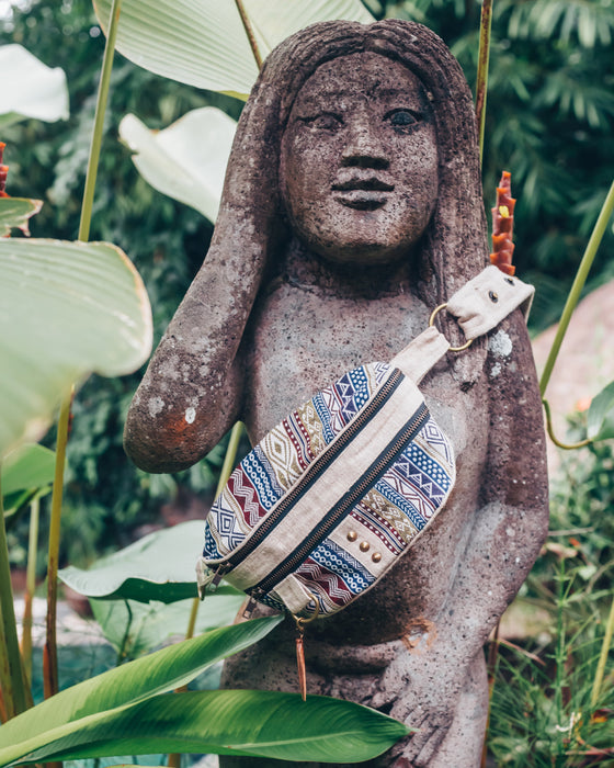 Shamanic Belt Bag with Ethnic Ornament