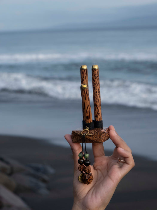 Dual Self-Applicator Pipe in rosewood