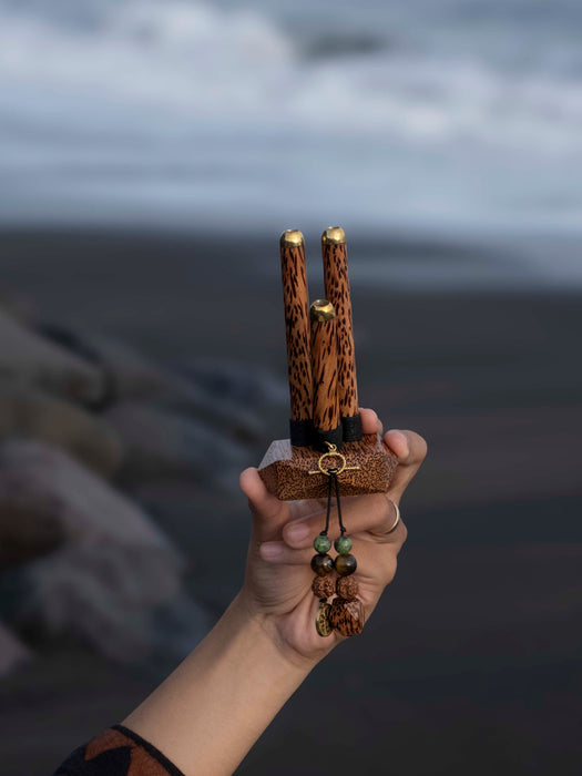 Dual Self-Applicator Pipe in rosewood