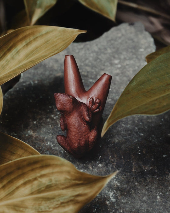Frog Totem Handmade Wooden Breathing Tool