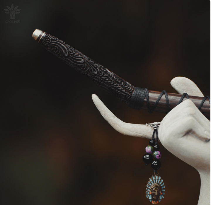 Elite Rosewood Set – Hendcrafted Wooden Pipe Kit for Ceremony