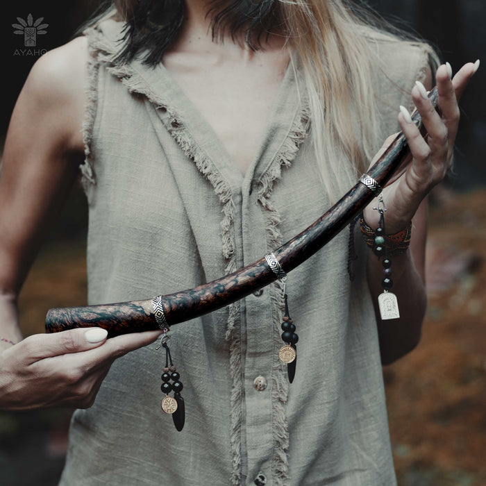 Shamanic Ceremonial Wooden Accessory