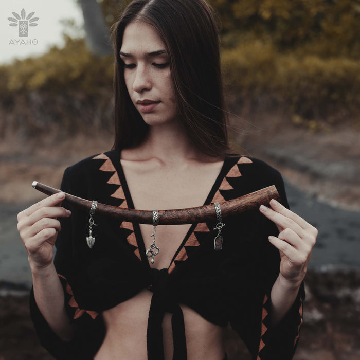 Shamanic Ceremonial Wooden Accessory