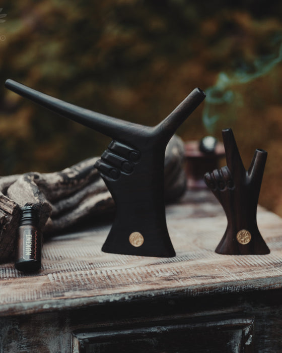 Handcrafted Rosewood Shamanic Ethnic Pipe
