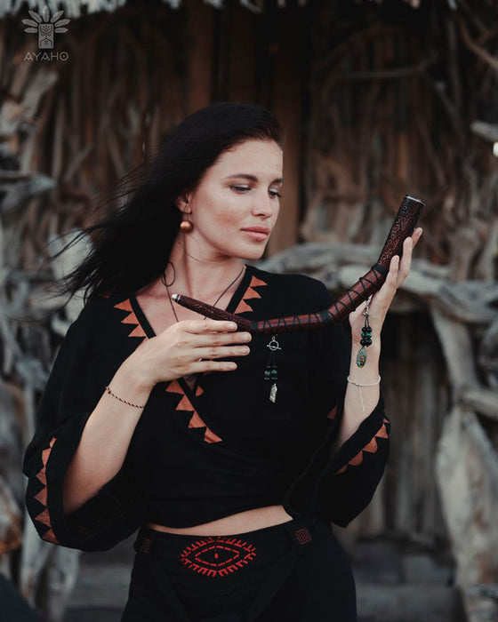 Ethnic Wooden Instrument for Ritual Practice