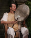 A cultural treasure, this tunable handmade shaman drum reflects traditional craftsmanship and spiritual significance.