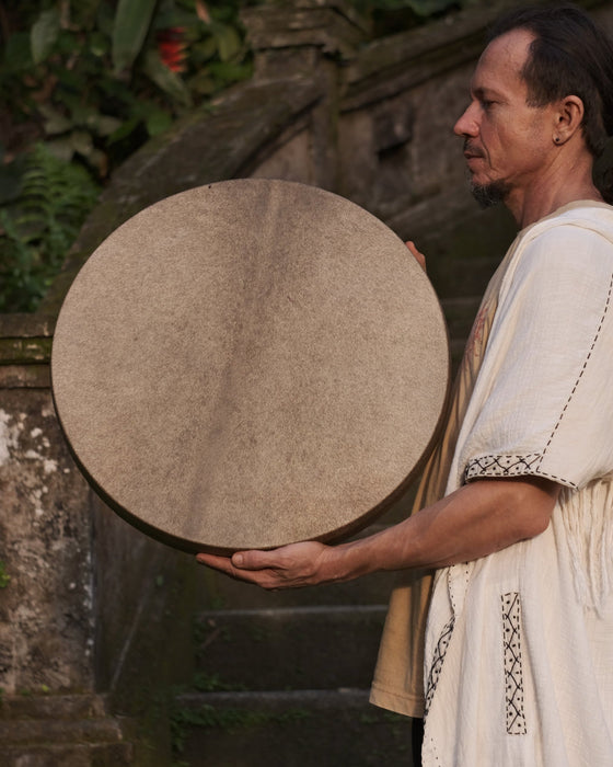 Unique tunable handmade shaman drum, serving as a powerful spiritual tool for healing and self-discovery.