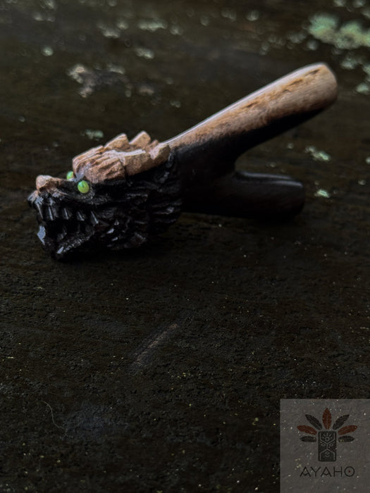 Petrified Wood  Dragon  Self-Applicator Pipe