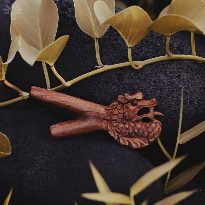Handcrafted Ethnic Dragon Wooden Pipe