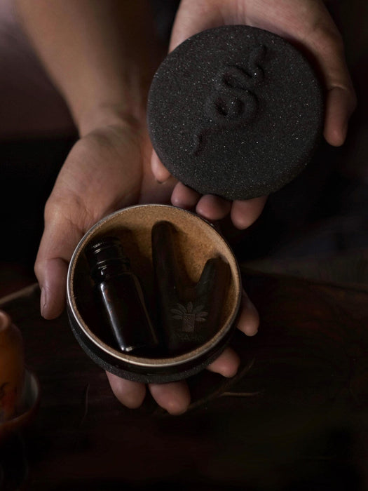Handcrafted Self-Applicator Pipe for ritual practice