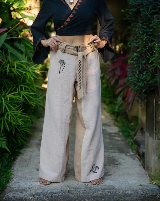 Cotton Two Piece Set: Cotton Yoga Pants & Shirt