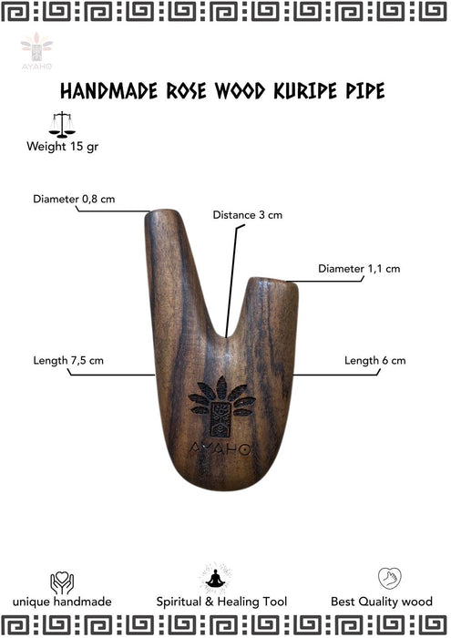 Handcrafted Self-Applicator Pipe for ritual practice