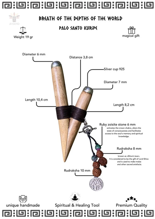 Palo Santo Wood Handmade Breathing Tool