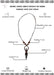 Artemis Goddess Amulet Necklace for women with detailed measurements and features on a white background.
