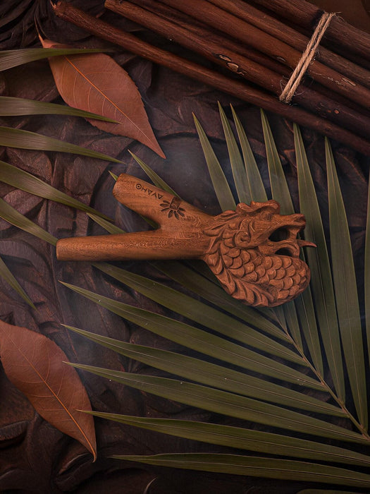 Handcrafted Ethnic Dragon Wooden Pipe