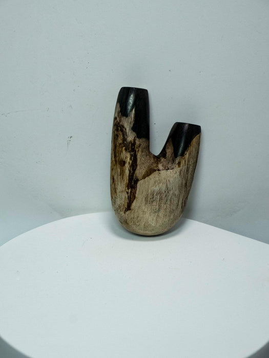 Petrified Wood ceremonial pipe Model U