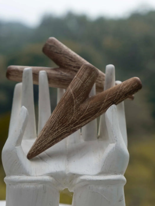 Shaman’s Kit – Premium Teak Wood ceremonial pipe for Sacred Application