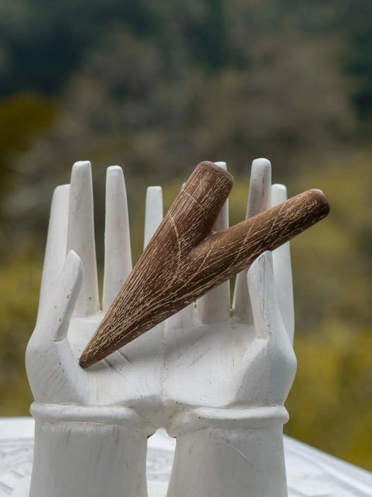 Shaman’s Kit – Premium Teak Wood ceremonial pipe for Sacred Application