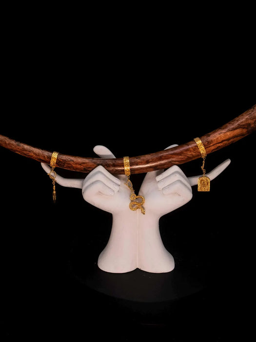 Handmade Balinese Ceremonial Wooden Pipe from Mango Root