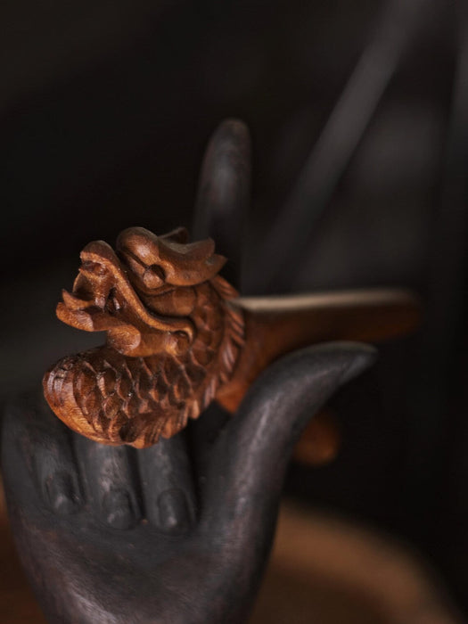 Teakwood Dragon Handcrafted Ethnic Pipe