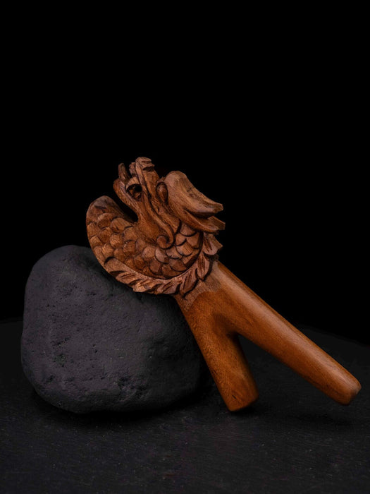Teakwood Dragon Handcrafted Ethnic Pipe