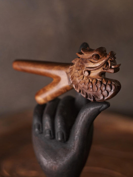 Teakwood Dragon Handcrafted Ethnic Pipe