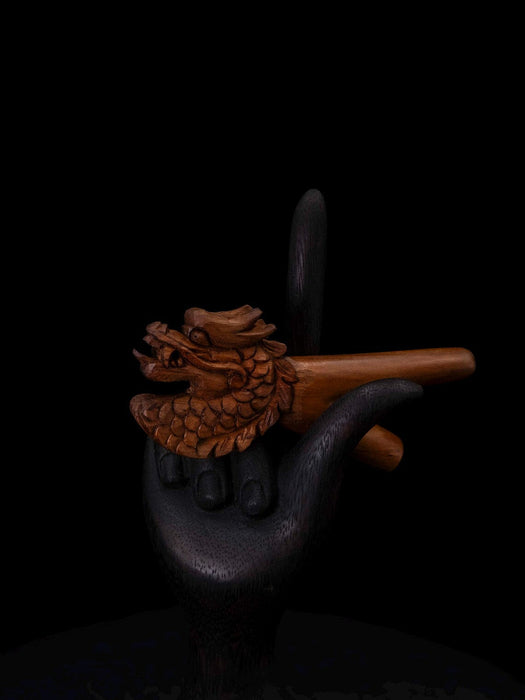 Teakwood Dragon Handcrafted Ethnic Pipe