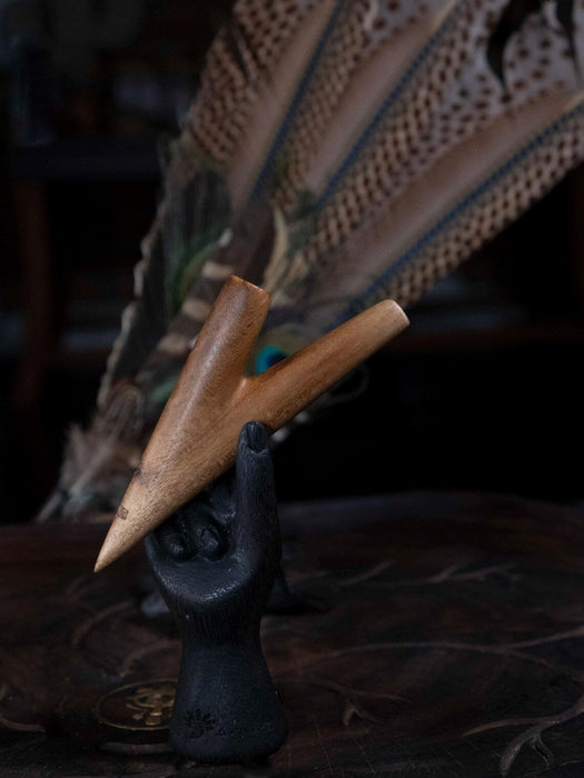 Polished Teak Wood Self-Applicator Pipe