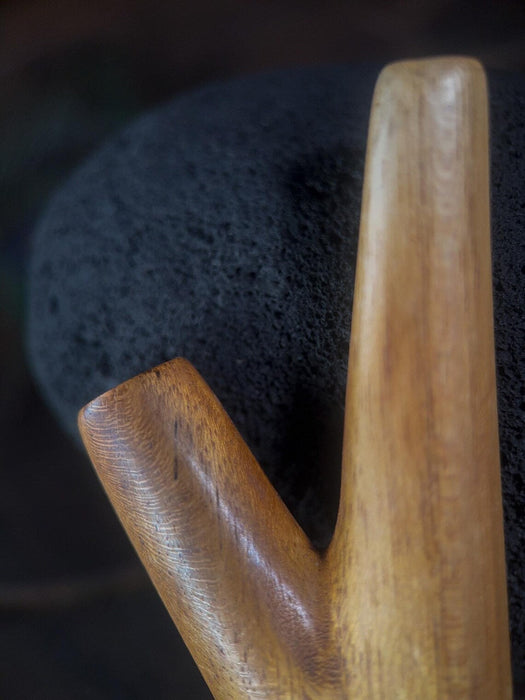 Polished Teak Wood Self-Applicator Pipe