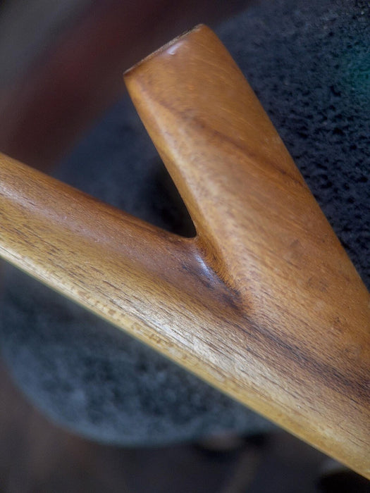 Polished Teak Wood Self-Applicator Pipe