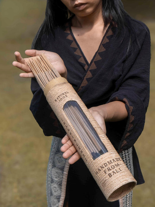 Bali Incense Gift Set with Stone Holder | 4 Shamanic Scents | Spiritual Ceremony Kit | Boho Home & Meditation