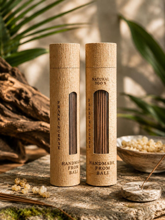 Bali Incense Gift Set with Stone Holder | 4 Shamanic Scents | Spiritual Ceremony Kit | Boho Home & Meditation