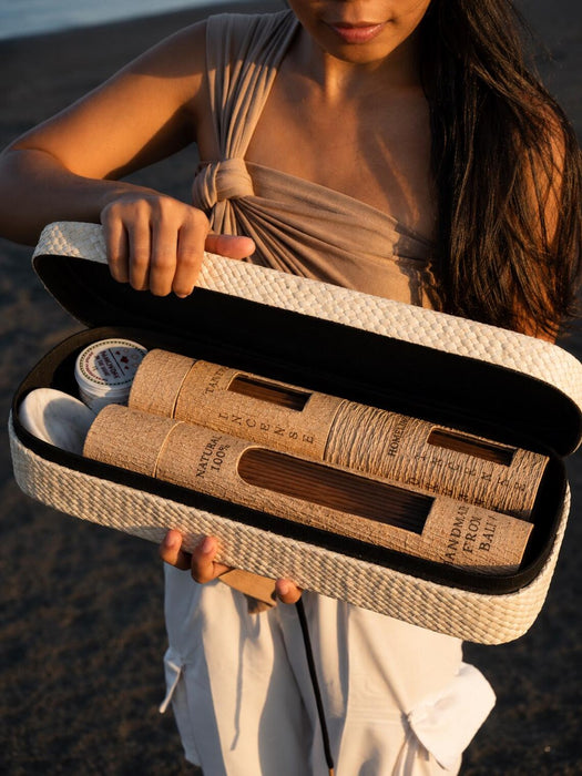 Bali Incense Gift Set with Stone Holder | 4 Shamanic Scents | Spiritual Ceremony Kit | Boho Home & Meditation