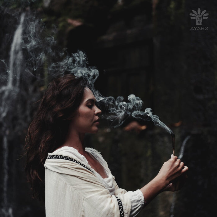 Bali Incense Gift Set with Stone Holder | 4 Shamanic Scents | Spiritual Ceremony Kit | Boho Home & Meditation