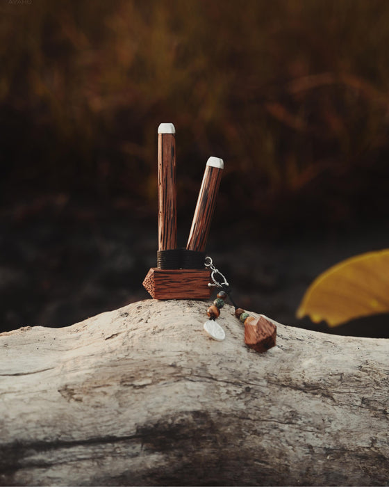 Gemstone Shamanic Ritual Self-Applicator Pipe