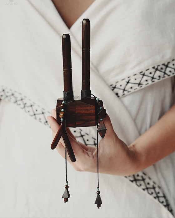 Hapeh pipe • Kuripe Tepi applicator • Herbal shamanic Rapé snuff self applicator • Hape applicator • Pipe transformer for rapeh ceremony