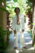 White Cotton Shaman Shirt – Unisex Spiritual Boho Top – Handmade Festival Clothing – Tribal Yoga Wear