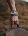 Spiritual, bold bracelet made from premium buffalo hide, designed to channel primal energy and ancestral roots.