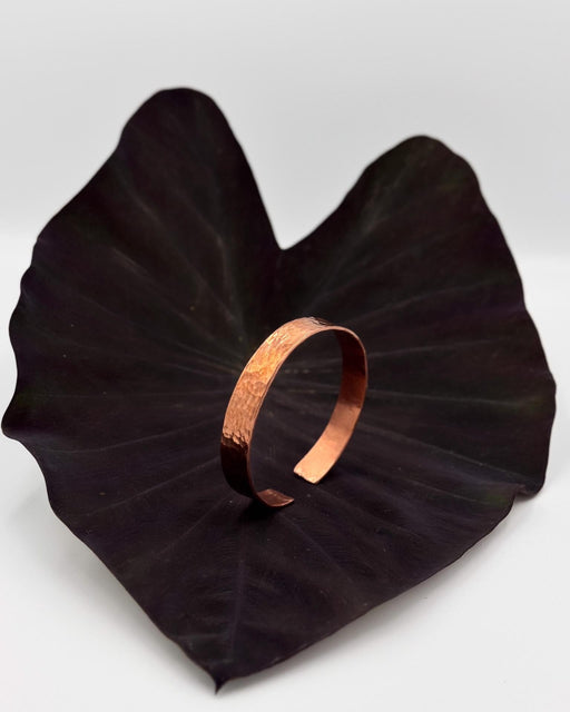 Hand‑Hammered Copper Healing Bracelet – Therapeutic Copper Cuff for Boho & Ethnic Style – Natural Copper Infusion