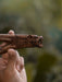 Jaguar Kuripé handmade rapé pipe — mango wood and silver ceremonial tool