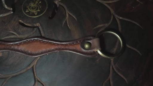 Spiritual Infinity Leather Cuff – Handmade Dark Buffalo Bracelet for Men | Symbolic Tribal Jewelry