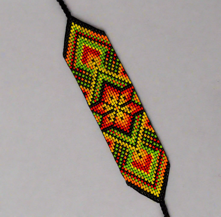 Wide Beaded Bracelet